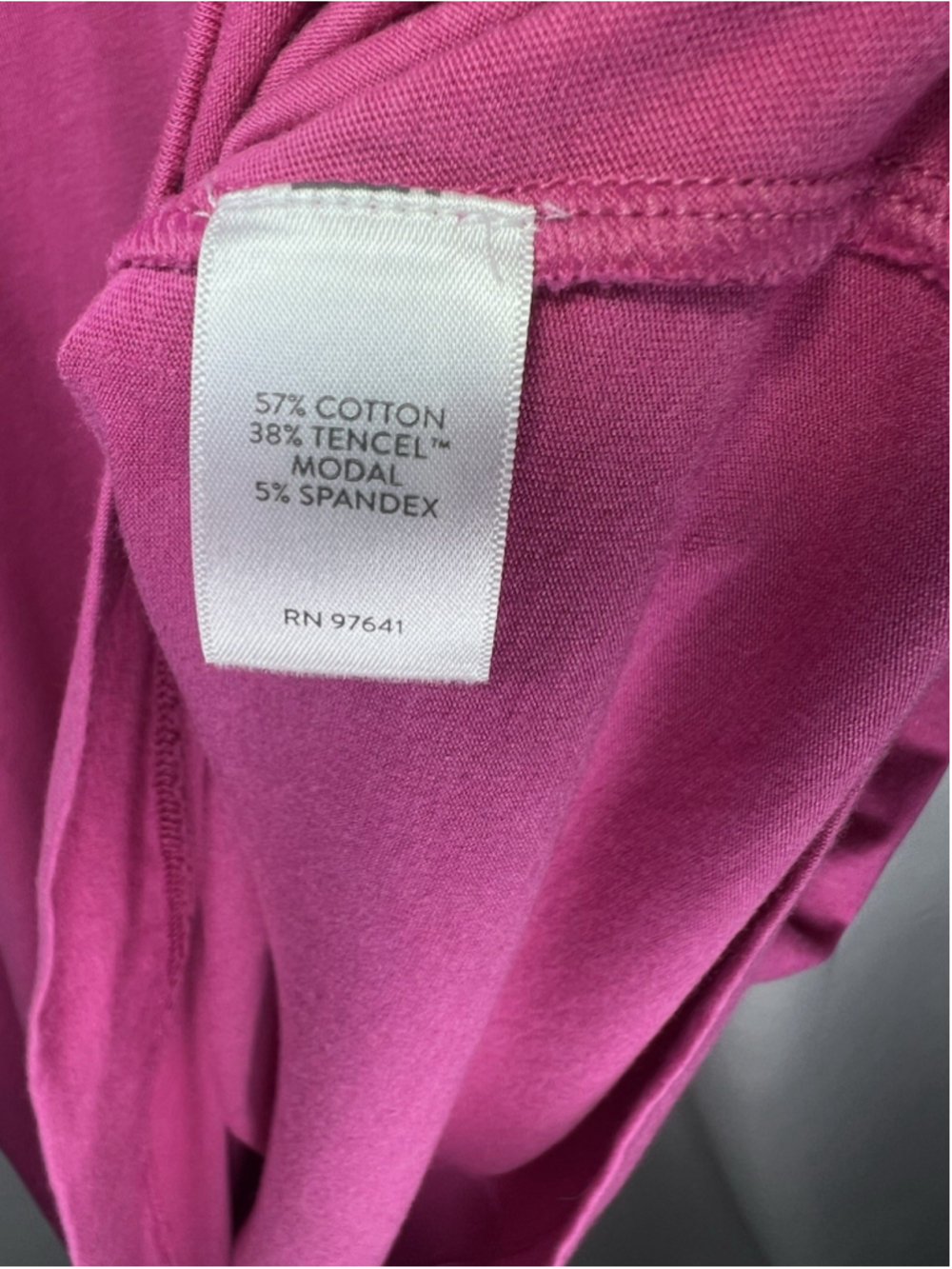 Womens J Jill Dress Hot Pink Short Sleeve Pockets Sz XL Soft Modal Blend Casual - Picture 10 of 11